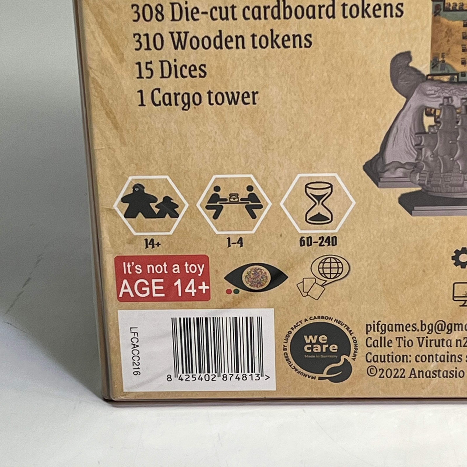 PIF GAMES Colonial Captain’s Log Sandbox Board Game For Ages 14+ 1-4 Player