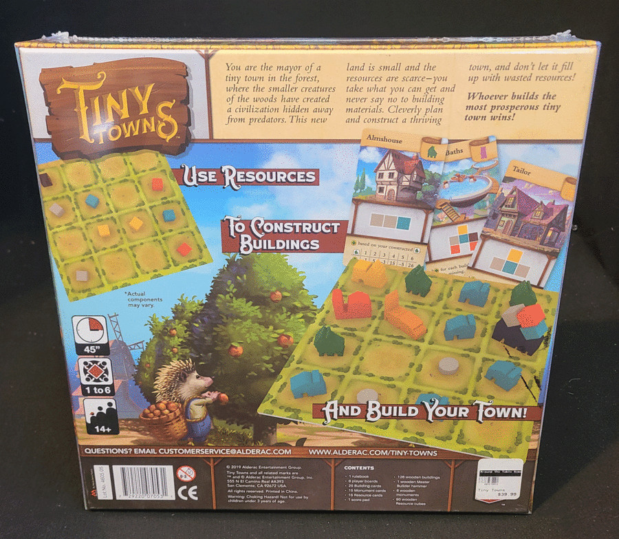 AEG Games Tiny Town Board Game New Sealed