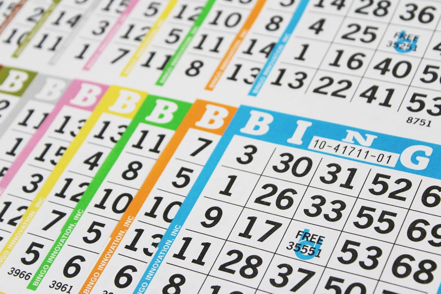 Bingo Books – 3 Faces, 10 Pages Each, 100 Disposable Game Books – Bold Dauber Sh