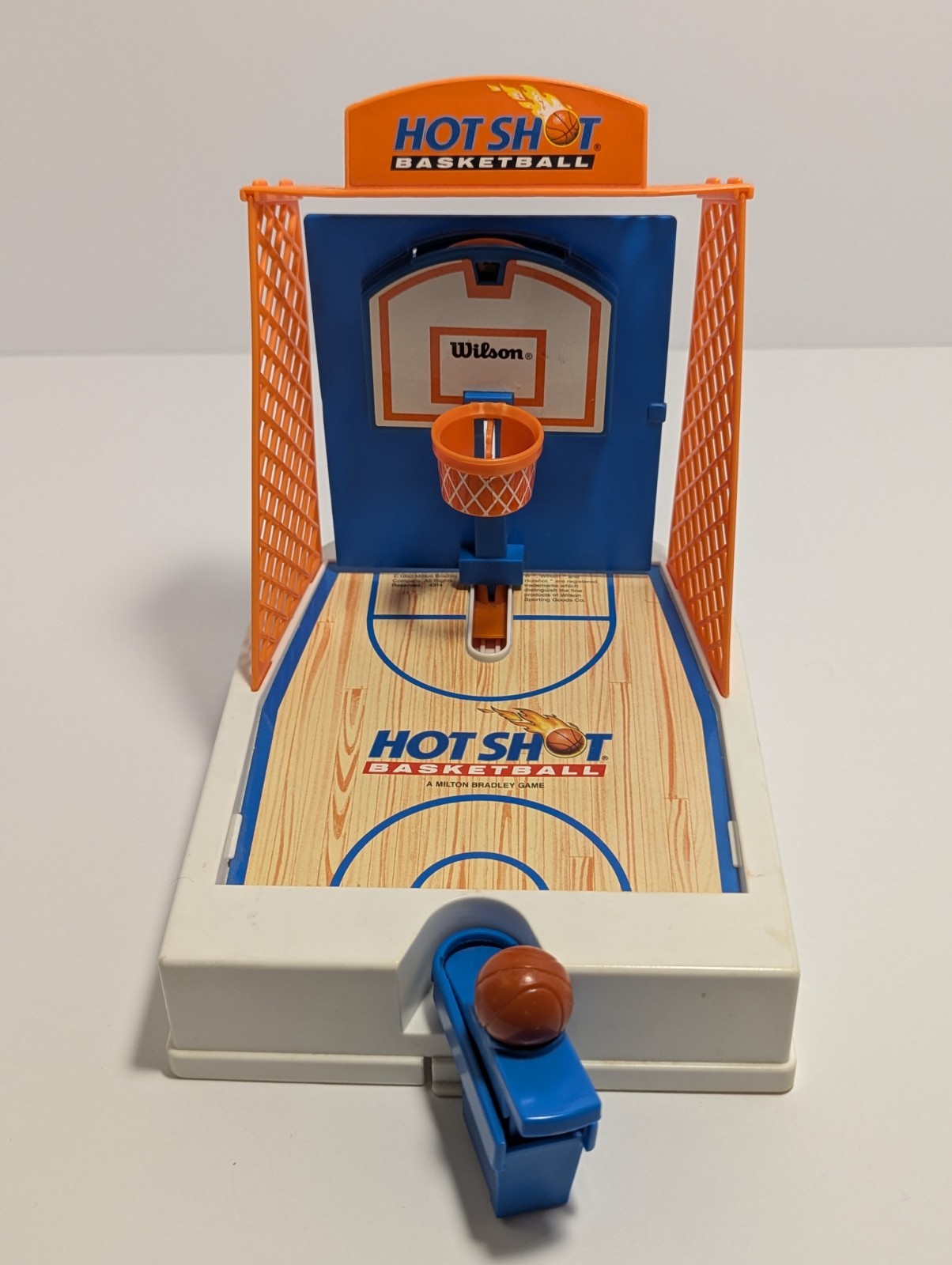 Vintage 1992 Milton Bradley Travel Hot Shot Basketball Game – Works!