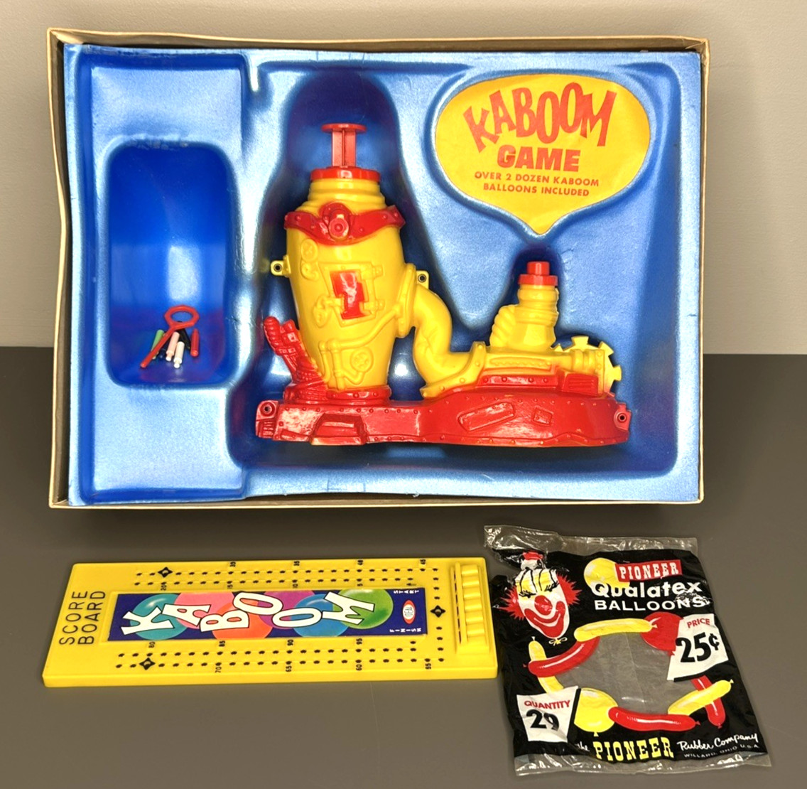 Vintage KABOOM Balloon Busting game 1965 by Ideal