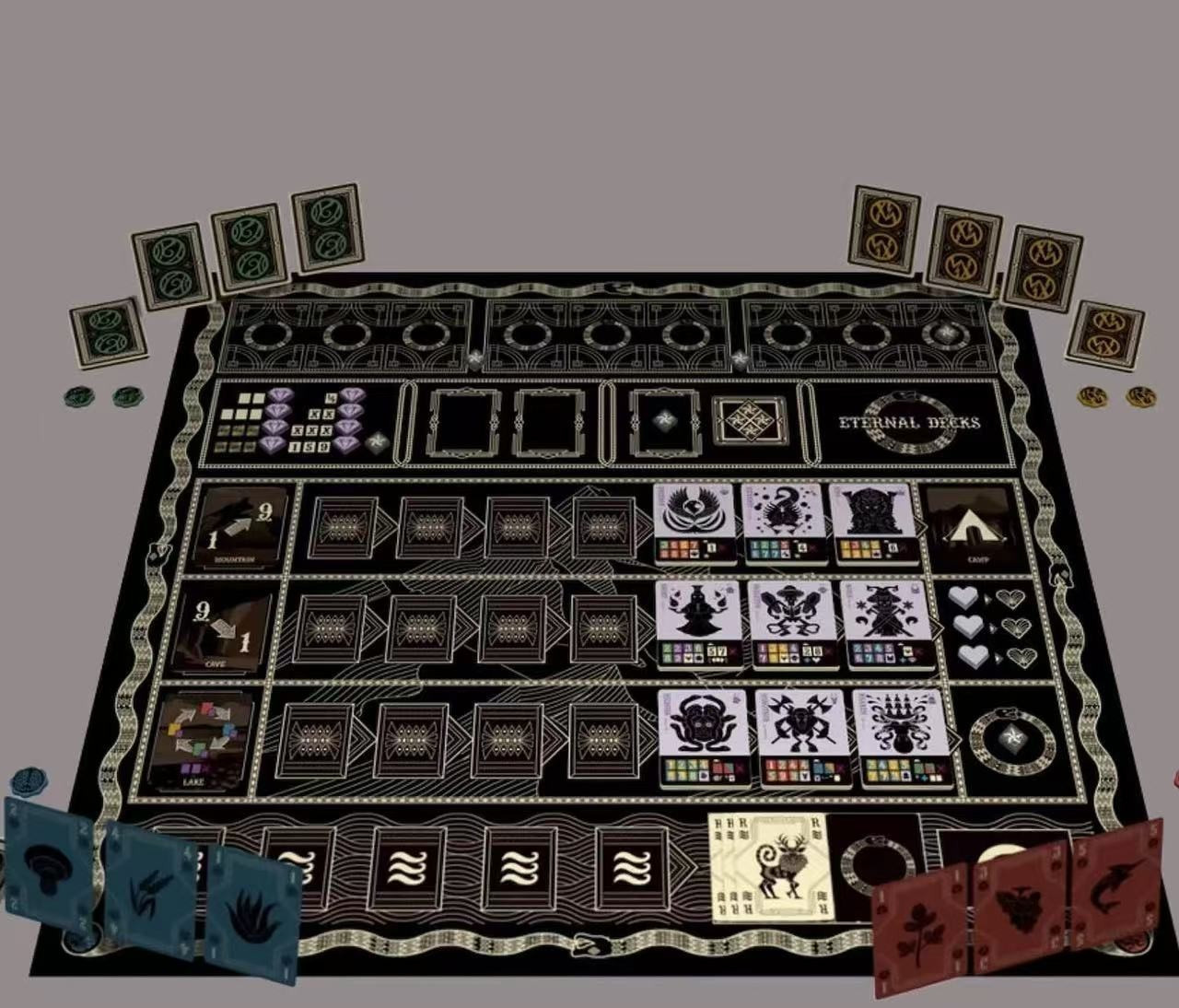 ETERNAL DECKS Chinese ver. 1-4 players 30 mins co-operative Board Game Card New