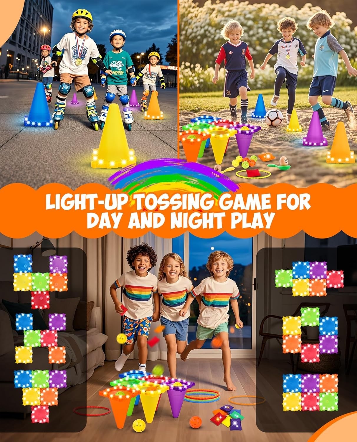 49PCS LED Carnival Games Combo Set for Kids – Perfect Outdoor Fun & Activities