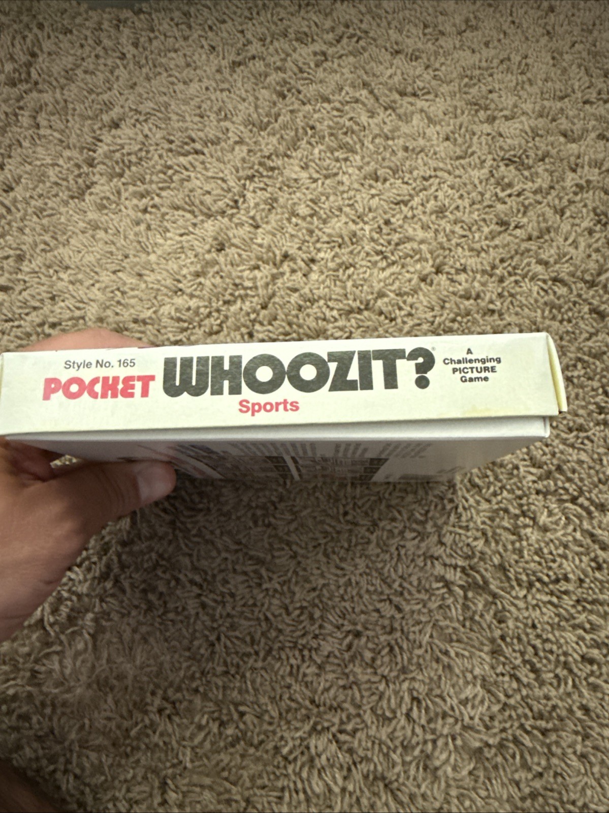 Vintage POCKET WHOOZIT SPORTS STRATEGY PICTURE GAME USA #165 Babe Ruth EUC VTG