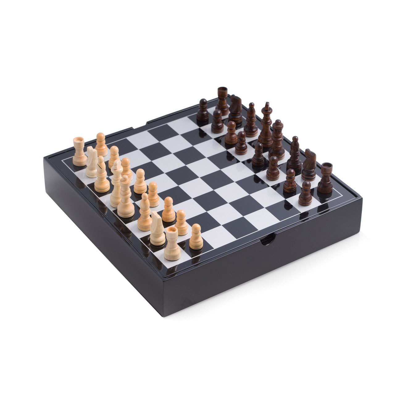 Bey-Berk Lacquered Wood Multi Game Set Includes Chess and Backgammon Wooded Game
