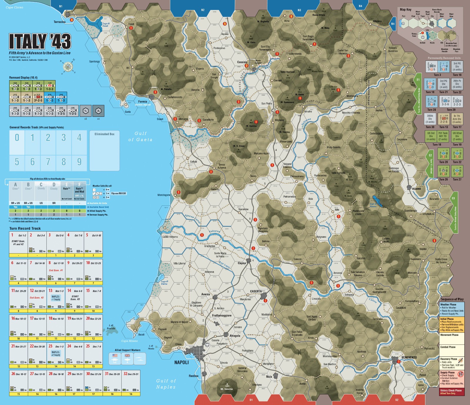 GMT Games: Italy ’43 New In Shrink Wrap Fast Shipping