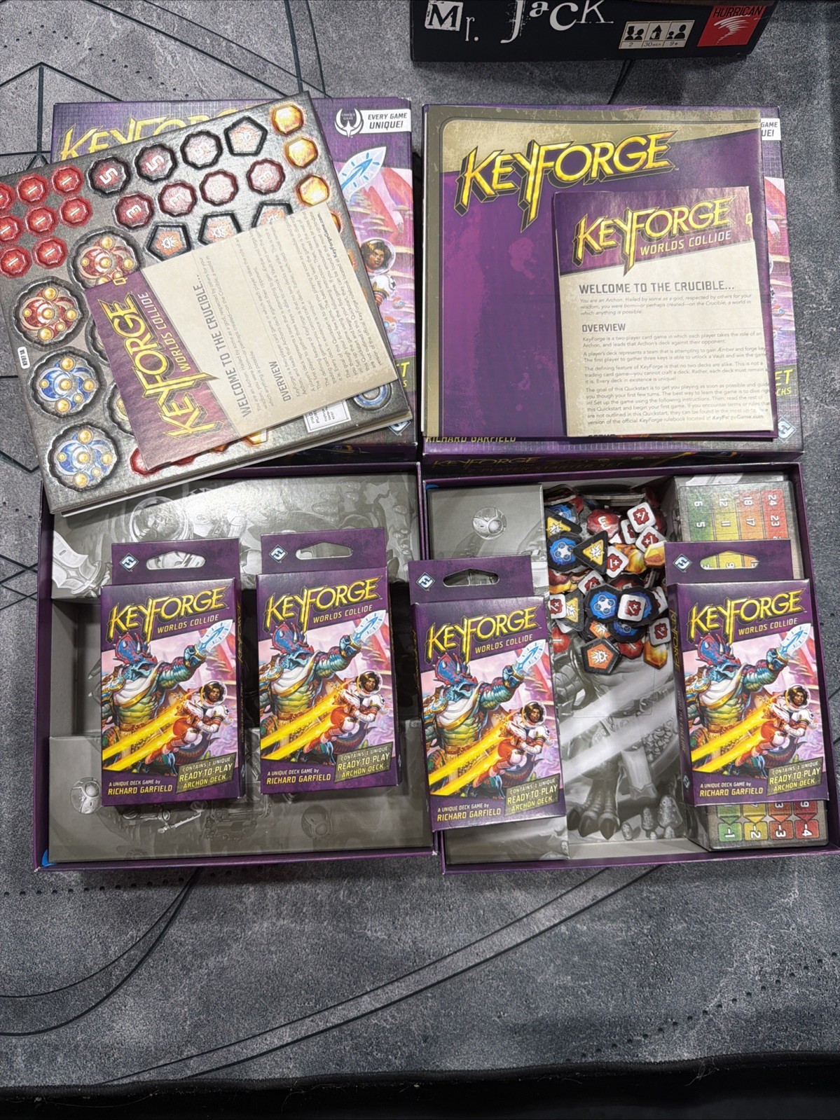 2 Player 14 Board Game Lot, Couples Aton Lost Cities Mr Jack Blokus Keyforge