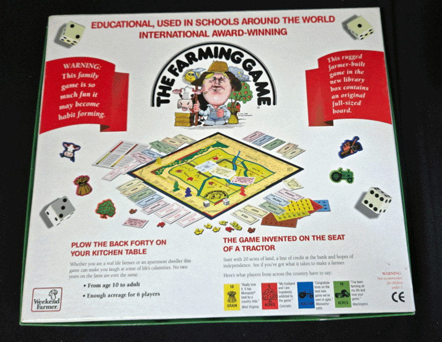 The Farming Game Family Fun Board Game Harvest The Fun! Weekend Farmer Complete