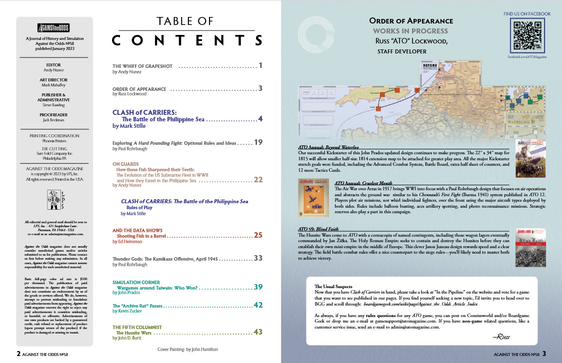 Against The Odds Magazine #58 – Clash of Carriers: The Battle Of Philippine Sea