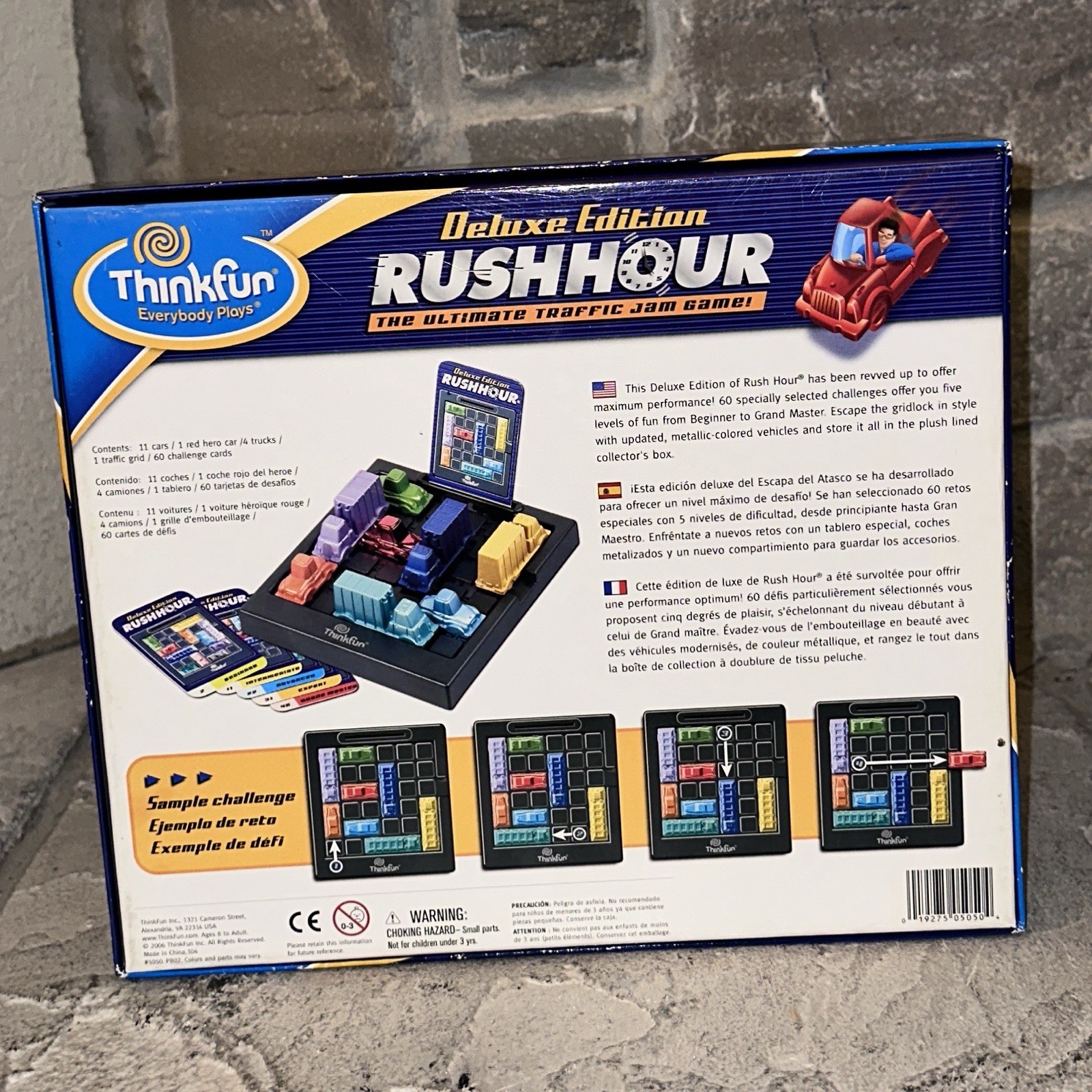 2006 Complete Rush Hour Deluxe Edition Traffic Jam Puzzle Board Game Think Fun