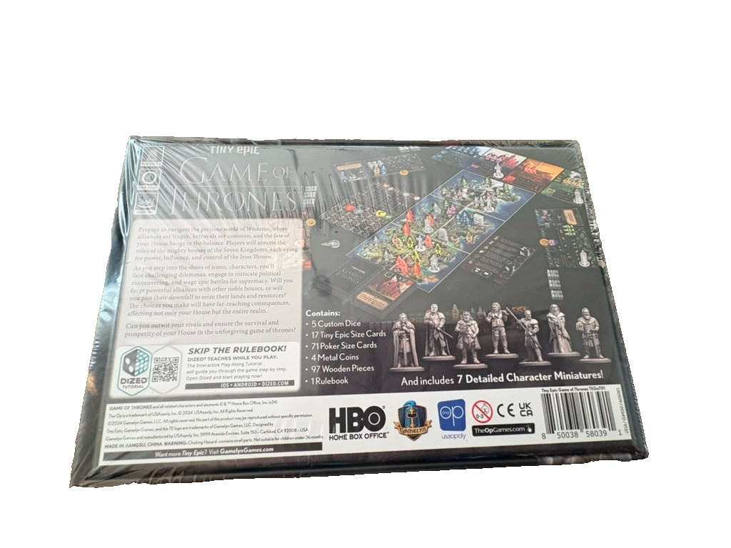 Tiny Epic Game of Thrones + Ice & Fire + Heroes Pack Bundle Factory Sealed