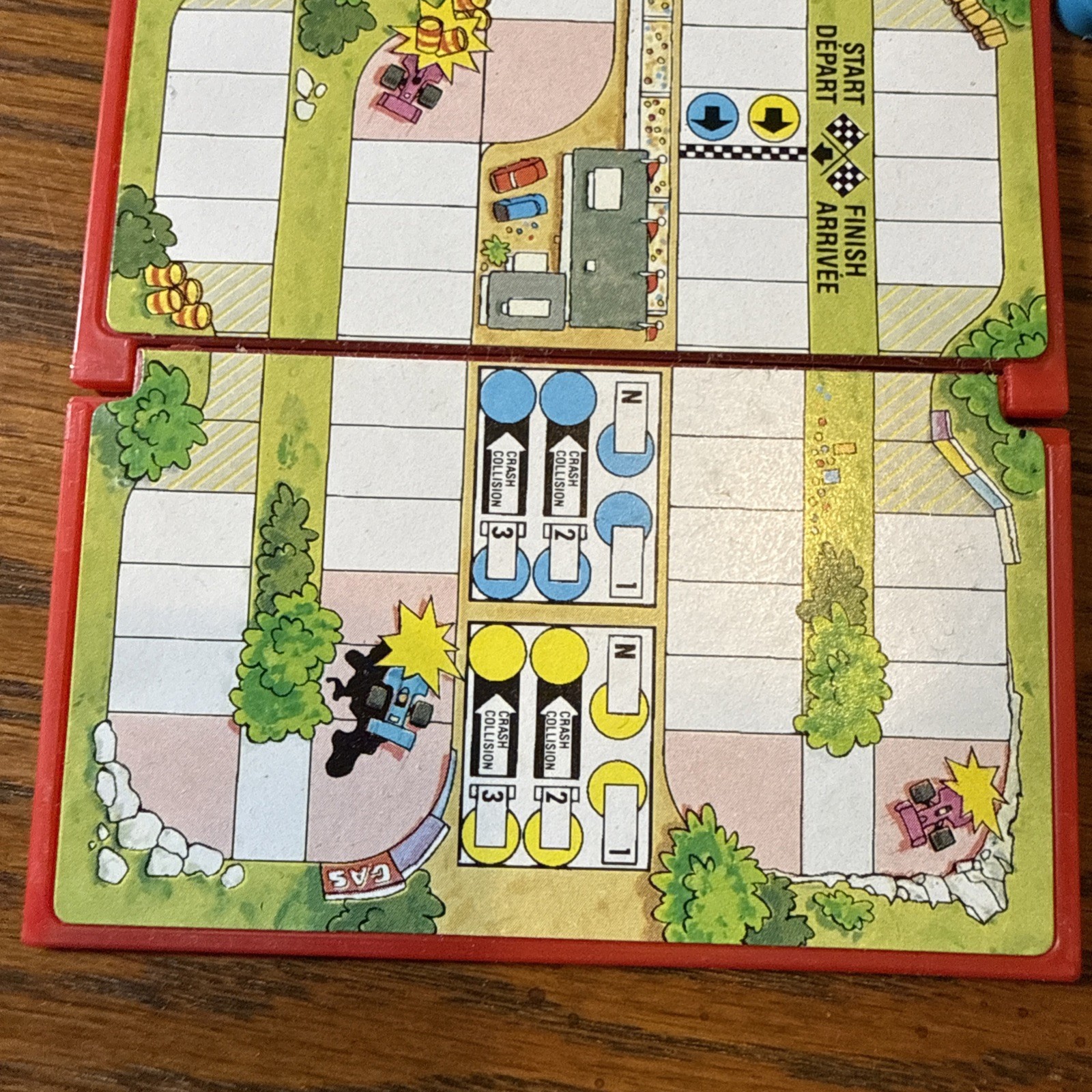 Flipsiders Checkered Flag 1987 Milton Bradley Cassette Travel Game – Complete