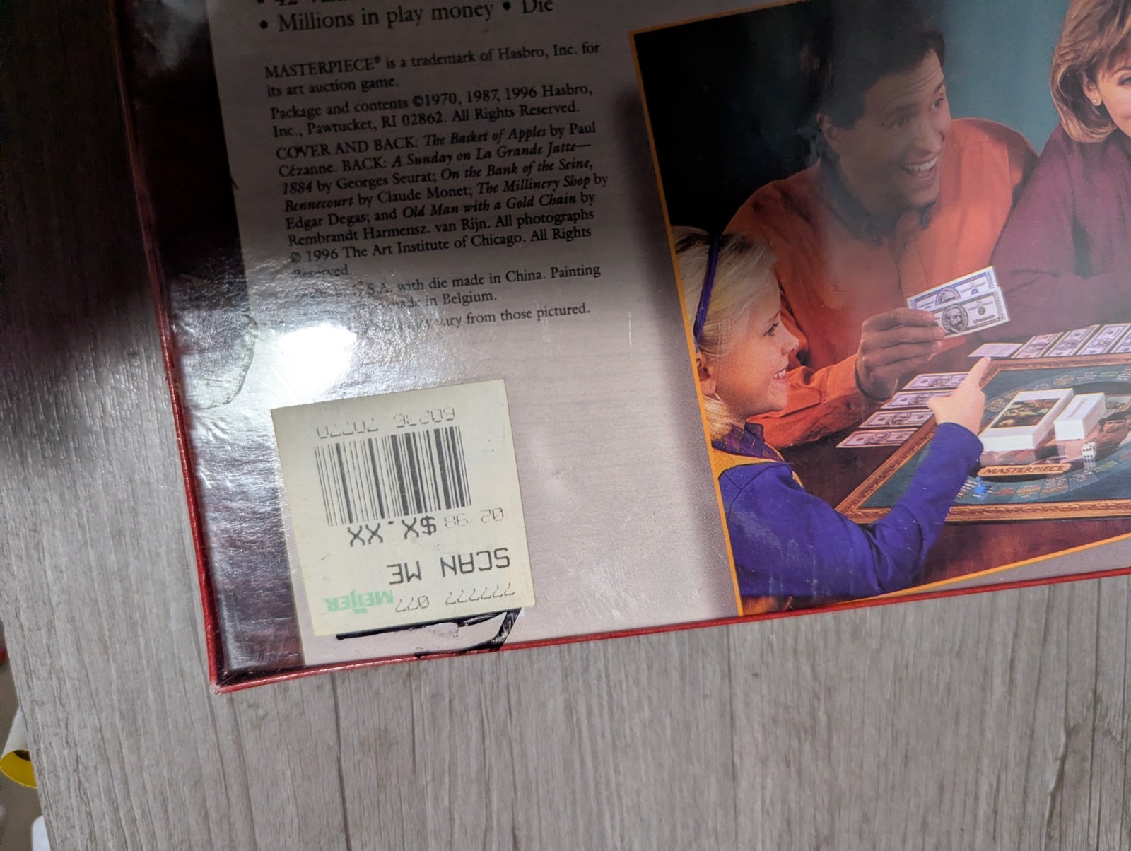 NEW SEALED Parker Brothers Masterpiece 1996 The Classic Art Auction Board Game