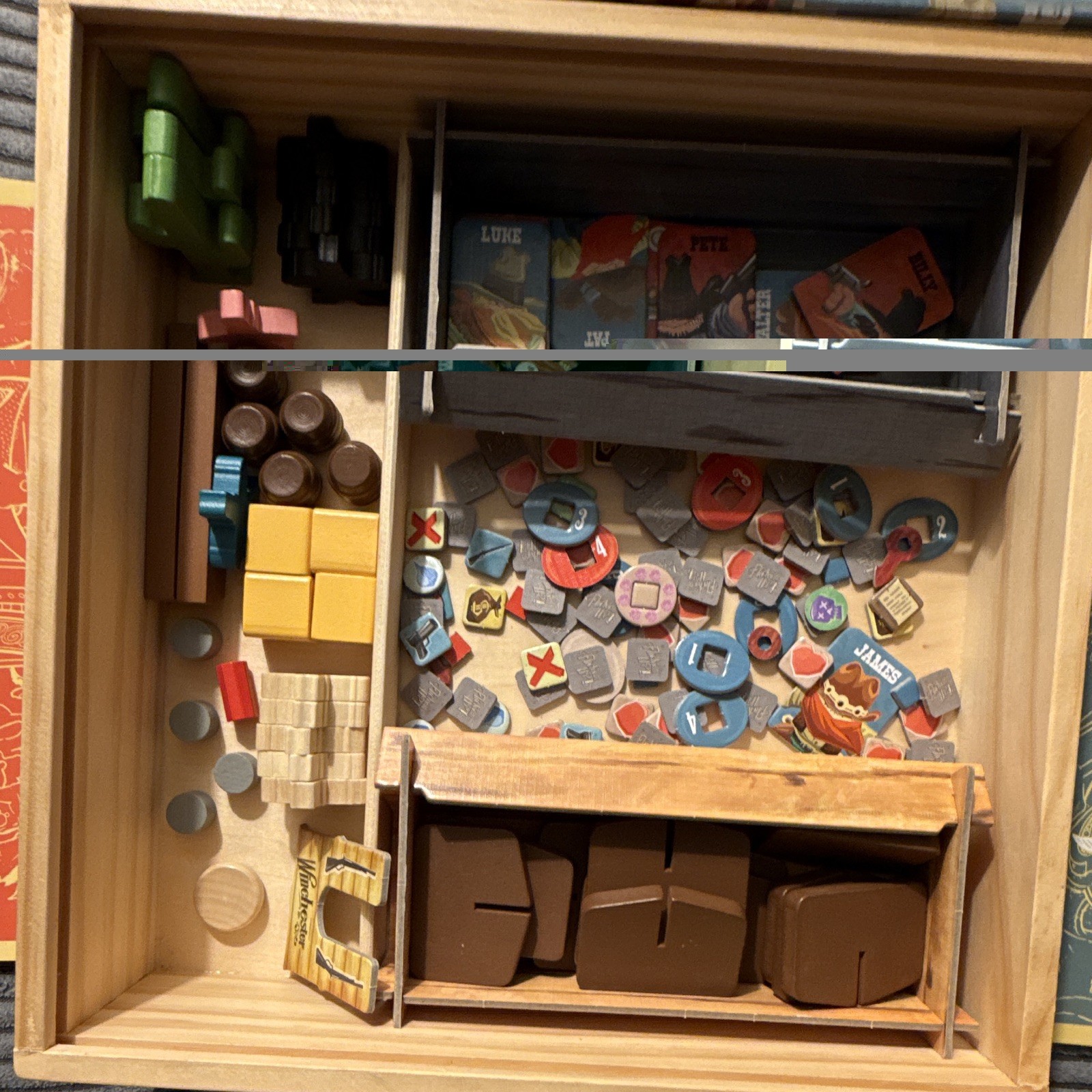 Flick ’em Up! Board Game Original Wooden Crate Version 2015 2-10 8+ Complete