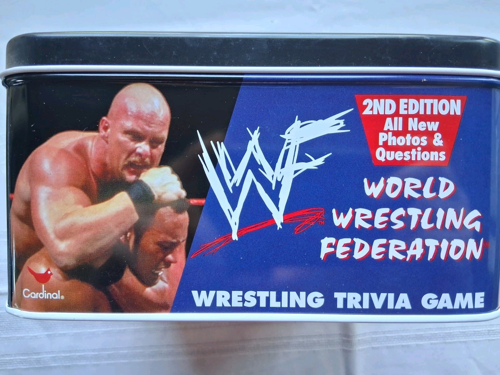 1999 Cardinal WWF Wrestling Trivia Game 2nd Edition Complete