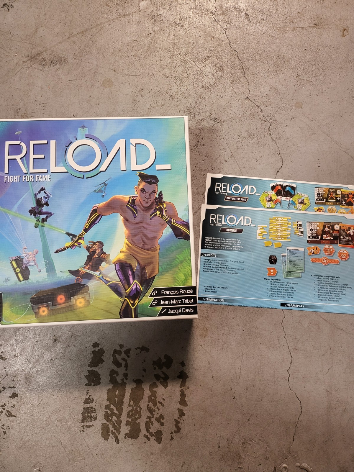 Reload Board Game, plus 3 Expansions, All packed in one box