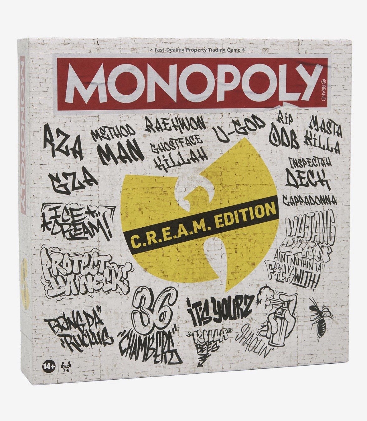 Wu Tang Clan MONOPOLY Board Game Cream (C.R.E.A.M. Edition) New Sealed!
