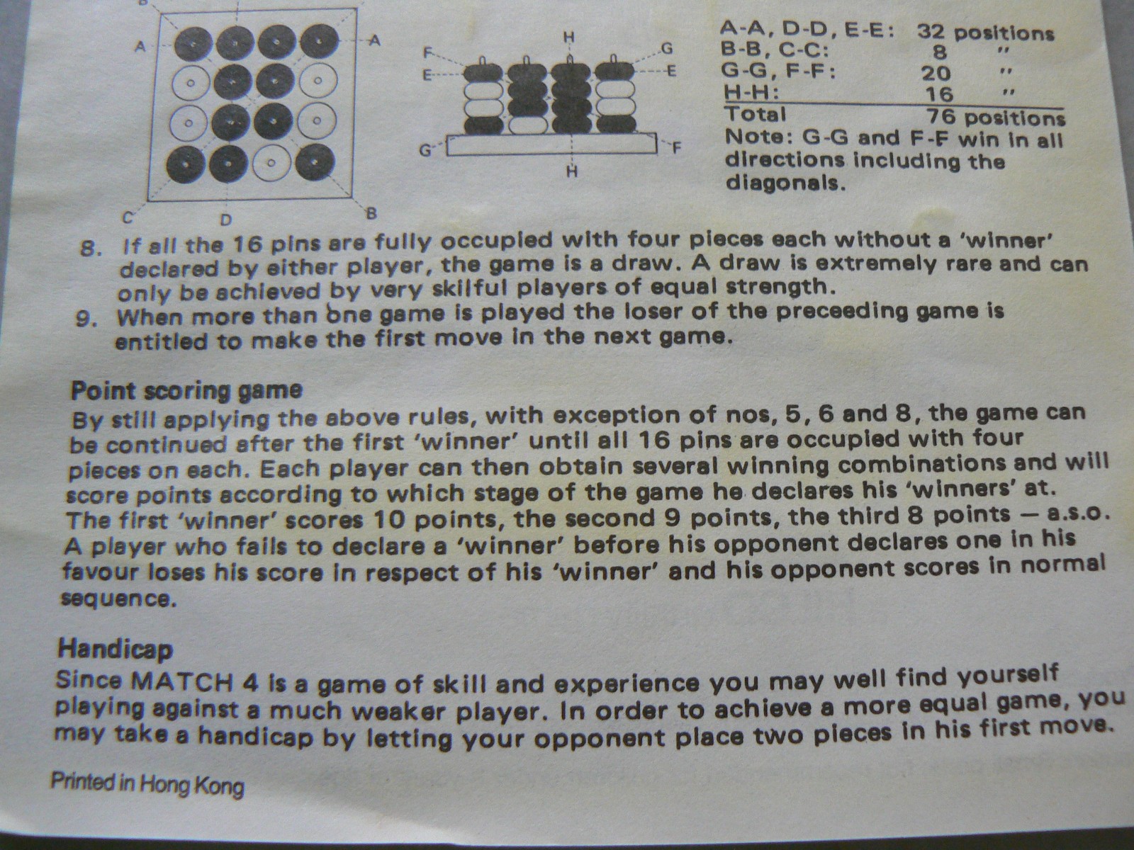 MATCH 4 – Battle of Wits! Vintage Game from 1987 by Hilco -Think game -COMPLETE