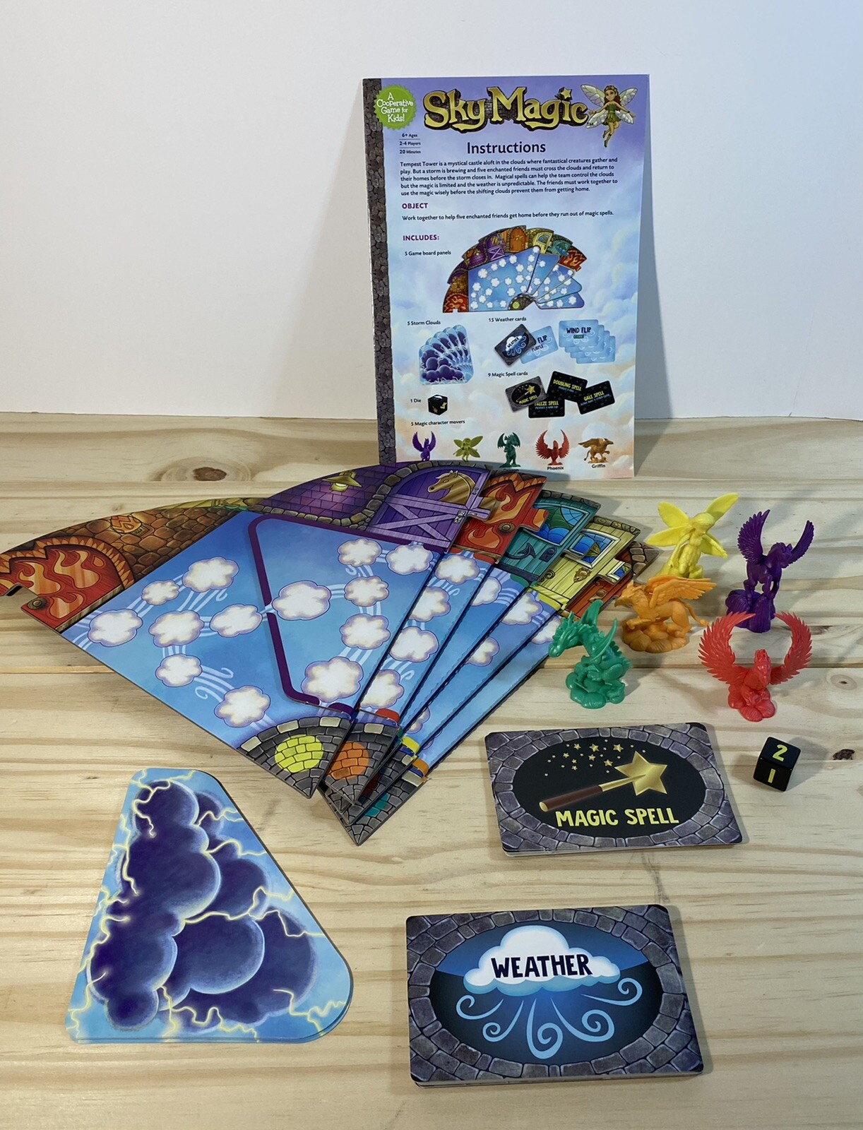 Peaceable Kingdom Sky Magic – Ages 6+ | 2-4 players MINT COMPLETE