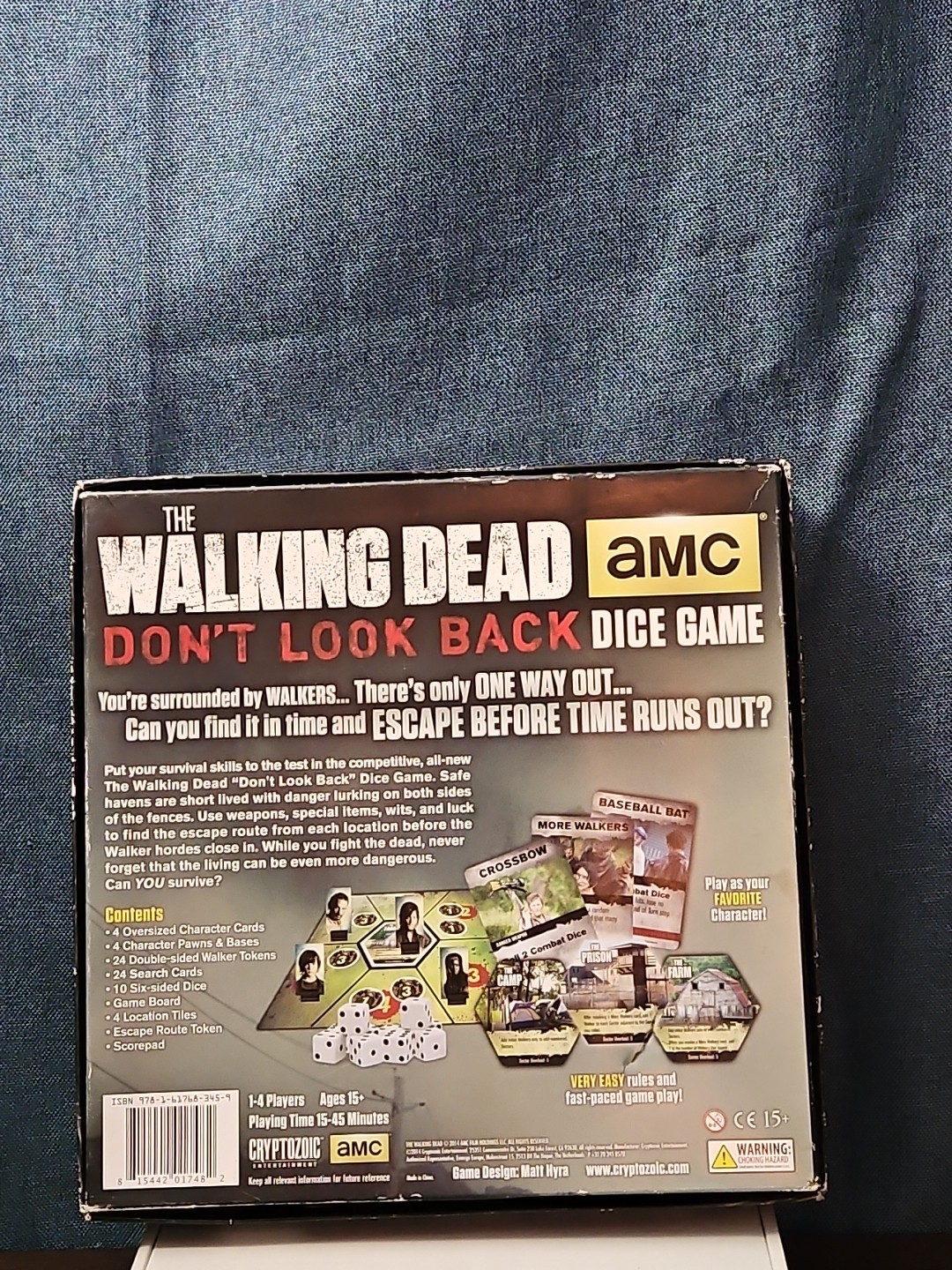 The Walking Dead: Don’t Look Back Dice Game | AMC Cryptozoic | Rick Daryl