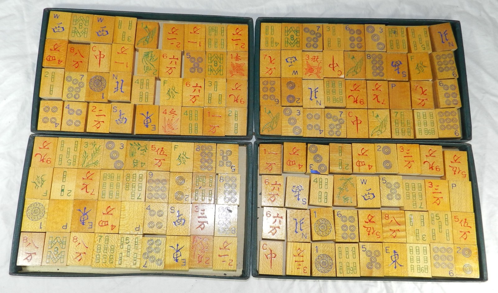 Vintage 1923 Piroxloid Products Game of Mandarins – Early Mah Jong Game