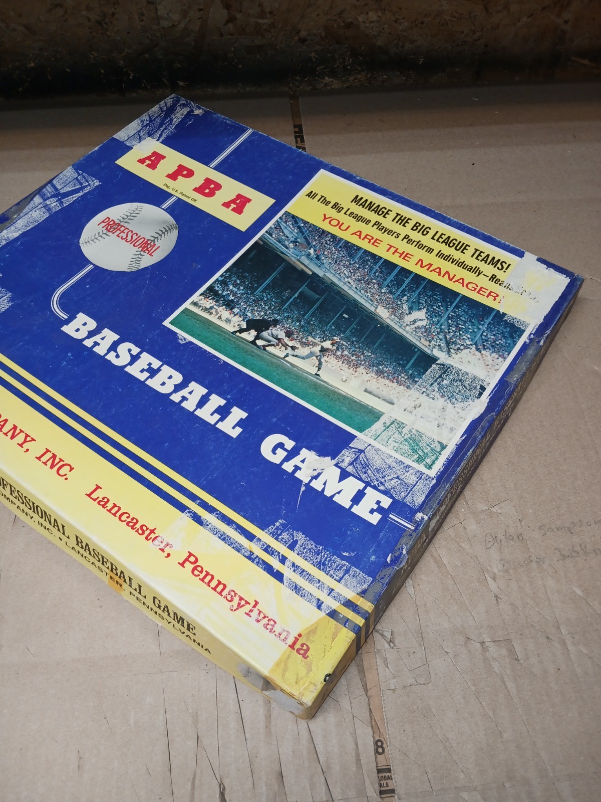 APBA MLB Baseball Game. All 16 Teams From 1901, NL Teams Only 1913, 1916, 1948.