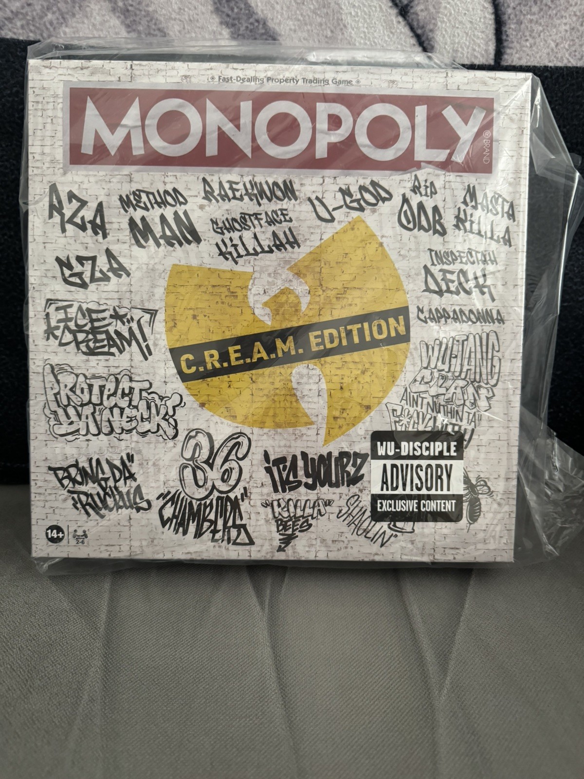 BRAND NEW SEALED WU-TANG CLAN MONOPOLY C.R.E.A.M. EDITION – 1 LEFT!