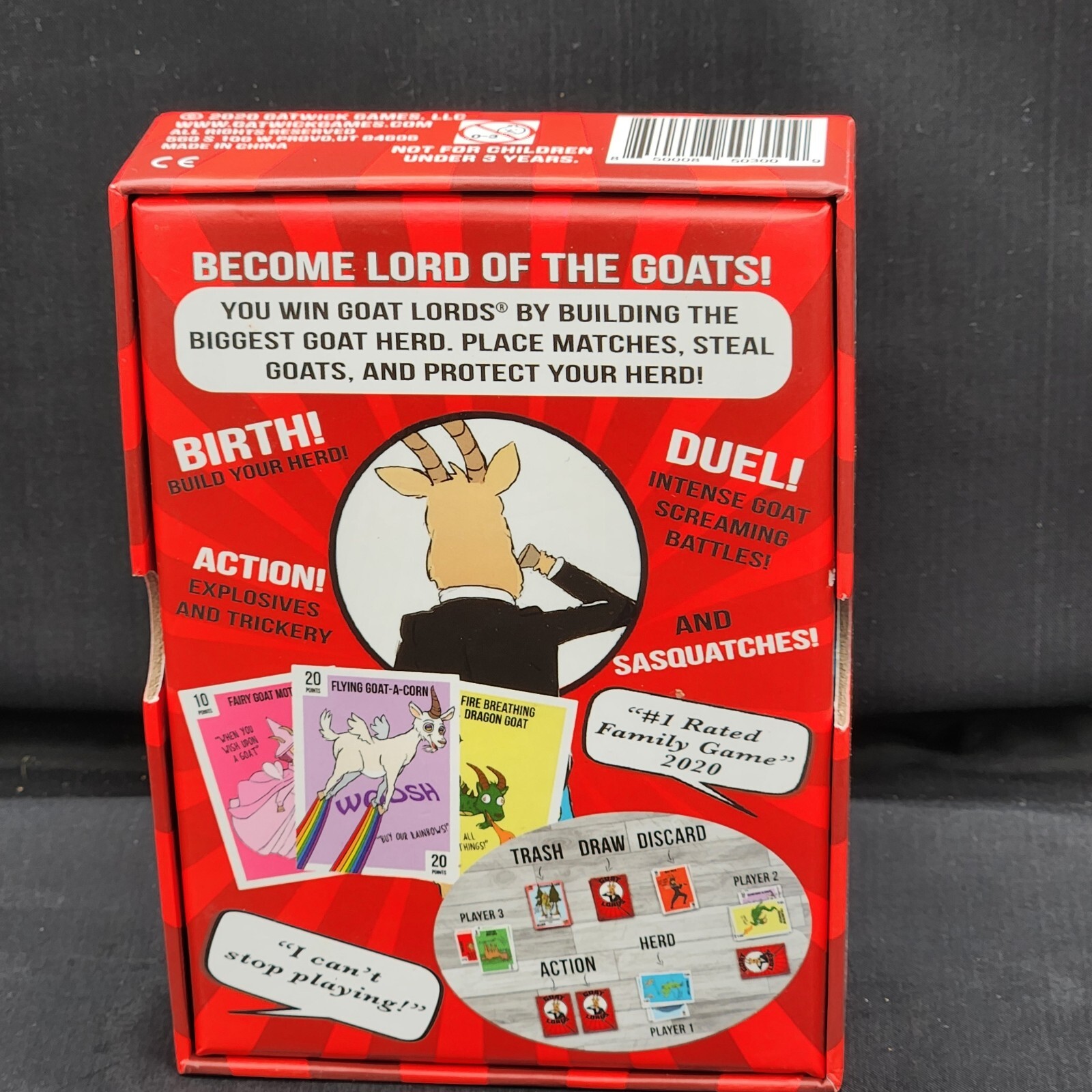 Goat Lords Competitive Card Game for 2 to 6 Players ~ Gatwick – Complete Set