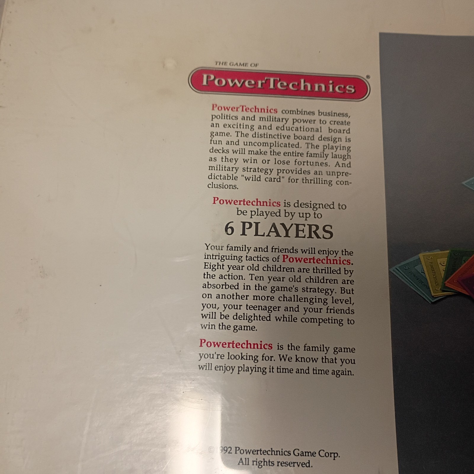 Power Technics Board Game Finance Politics Military Power NEW SEALED! Rare
