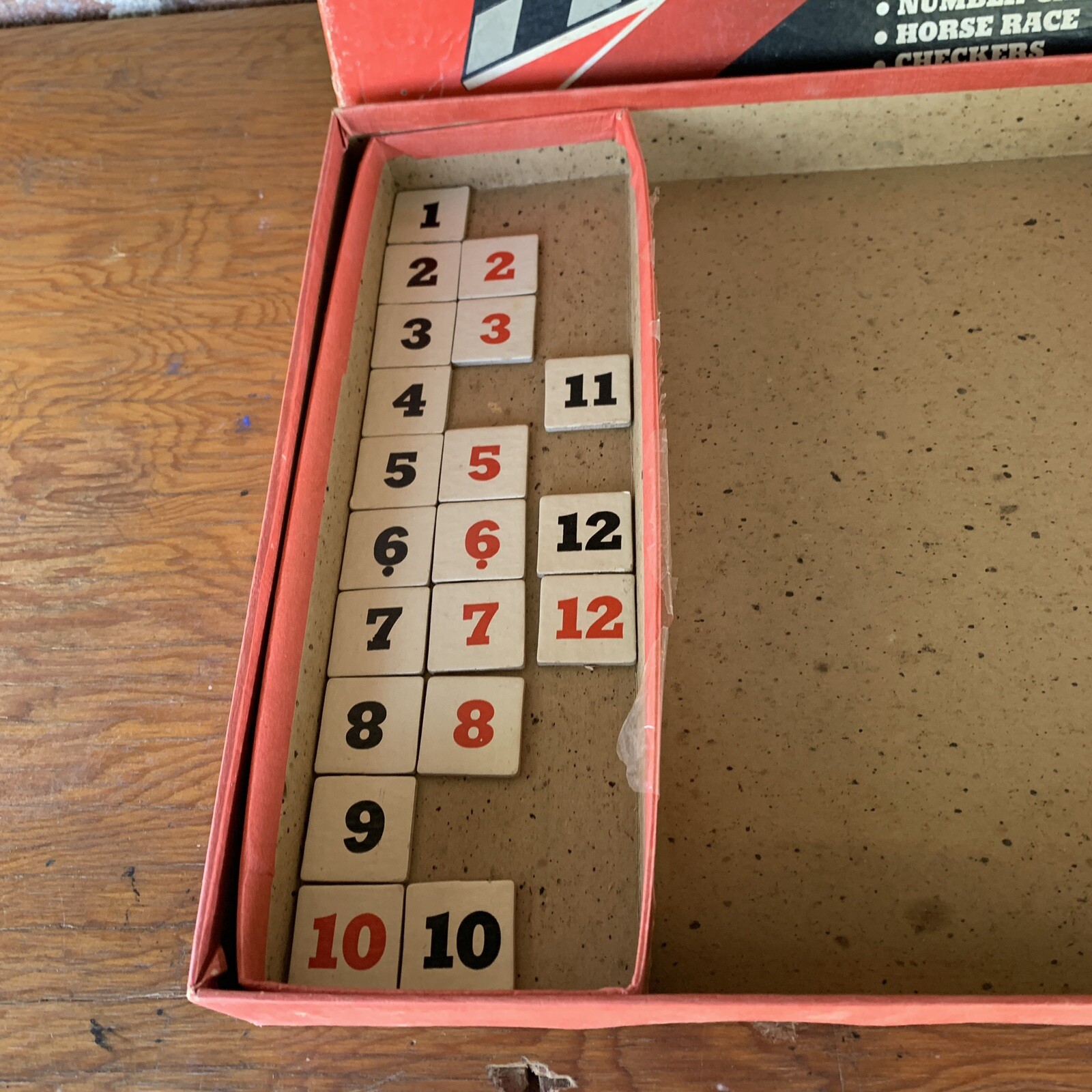 Vtg Game BOX ONLY prop Five Famous Favorites 1943 Horse Race Casino Game Rm Wall