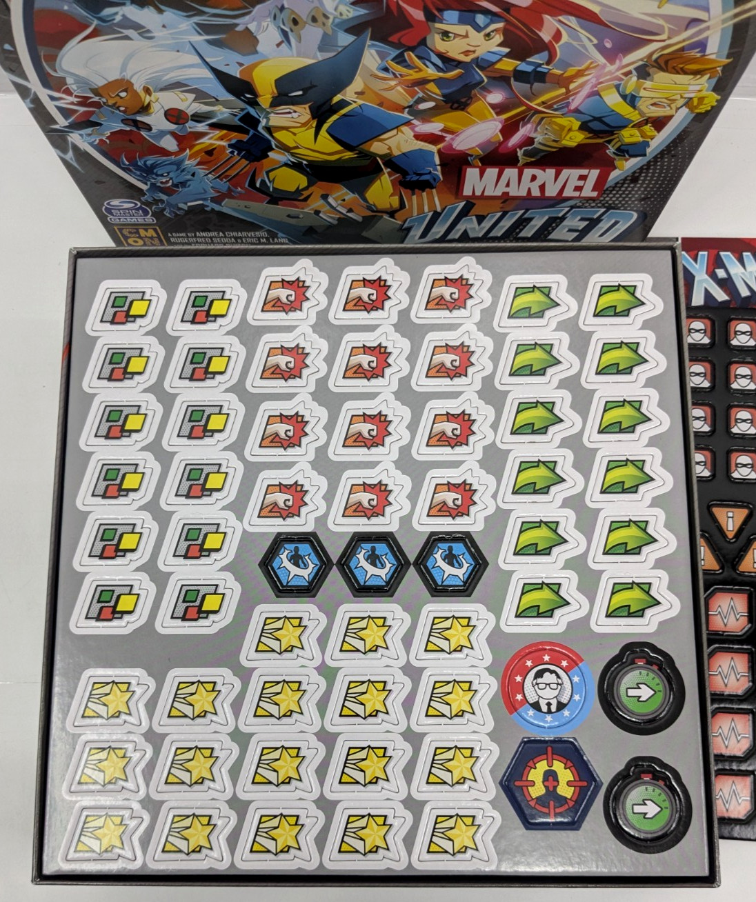 Marvel United X-Men Board Game Spin Master NEW OPEN BOX Complete 2021 CMON