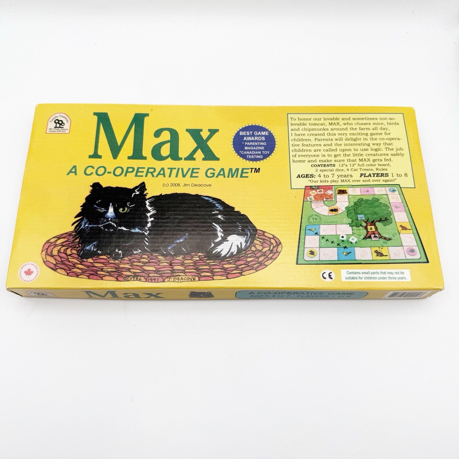 Family Pastimes Max A Co-Operative Board Game Ages 4-7 Players 2-8 New