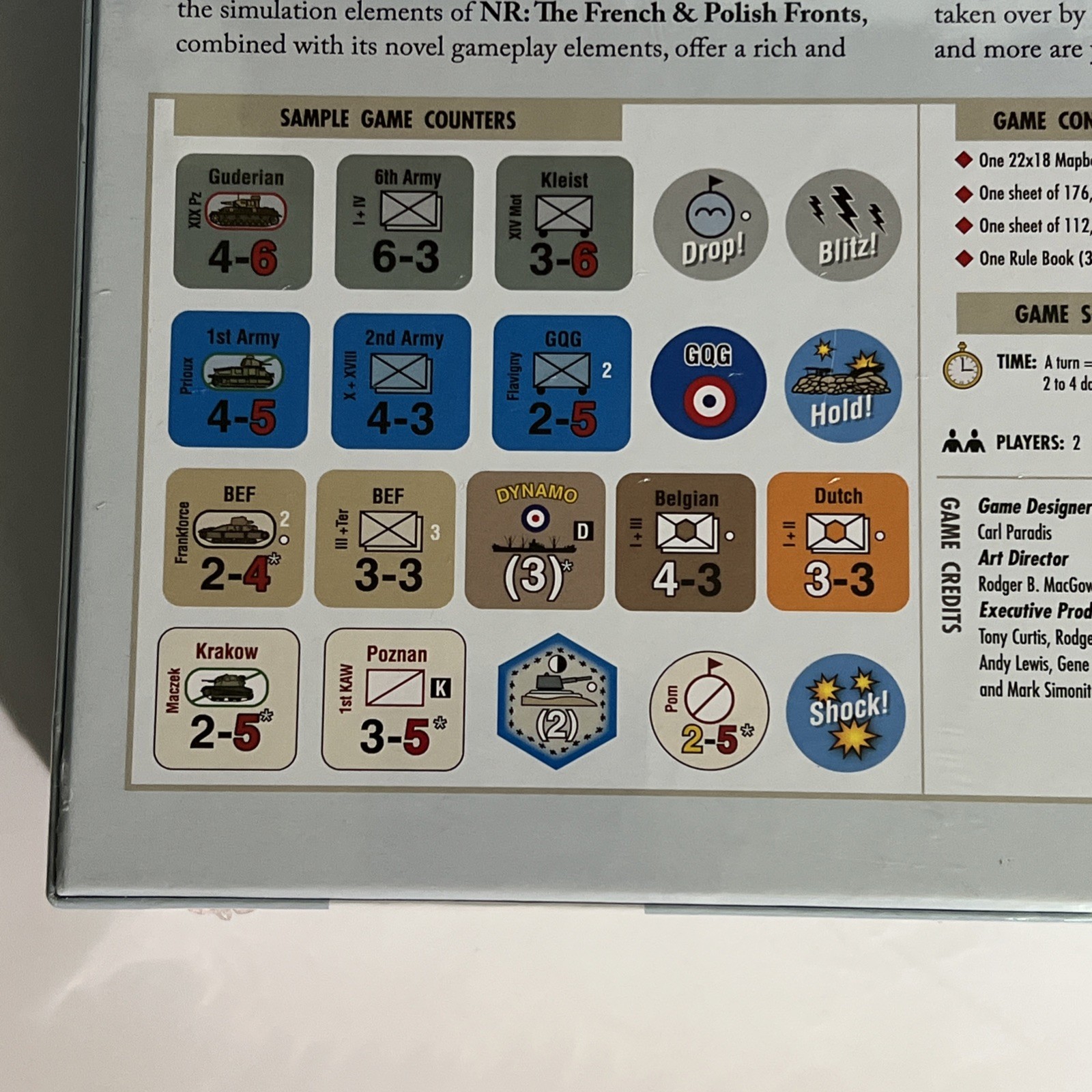 No Retreat the French & Polish Front, GMT Games, 2018. New in Shrink.