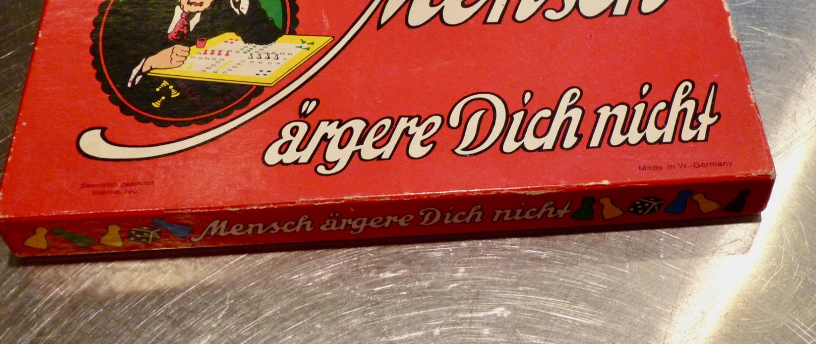 Vintage German Board Game “Mensch, ärgere Dich nicht!” Sorry Parcheesi