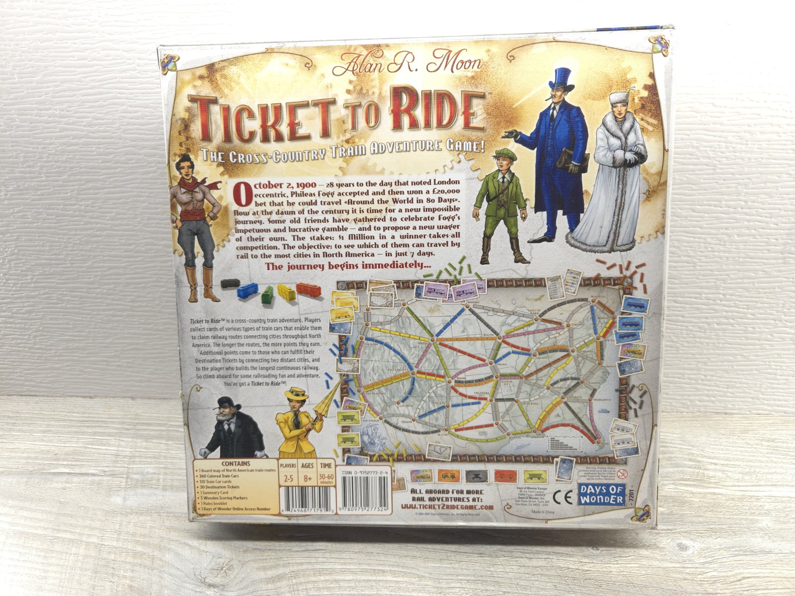 NIB Ticket to Ride game by Alan R. Moon, new in box board game complete