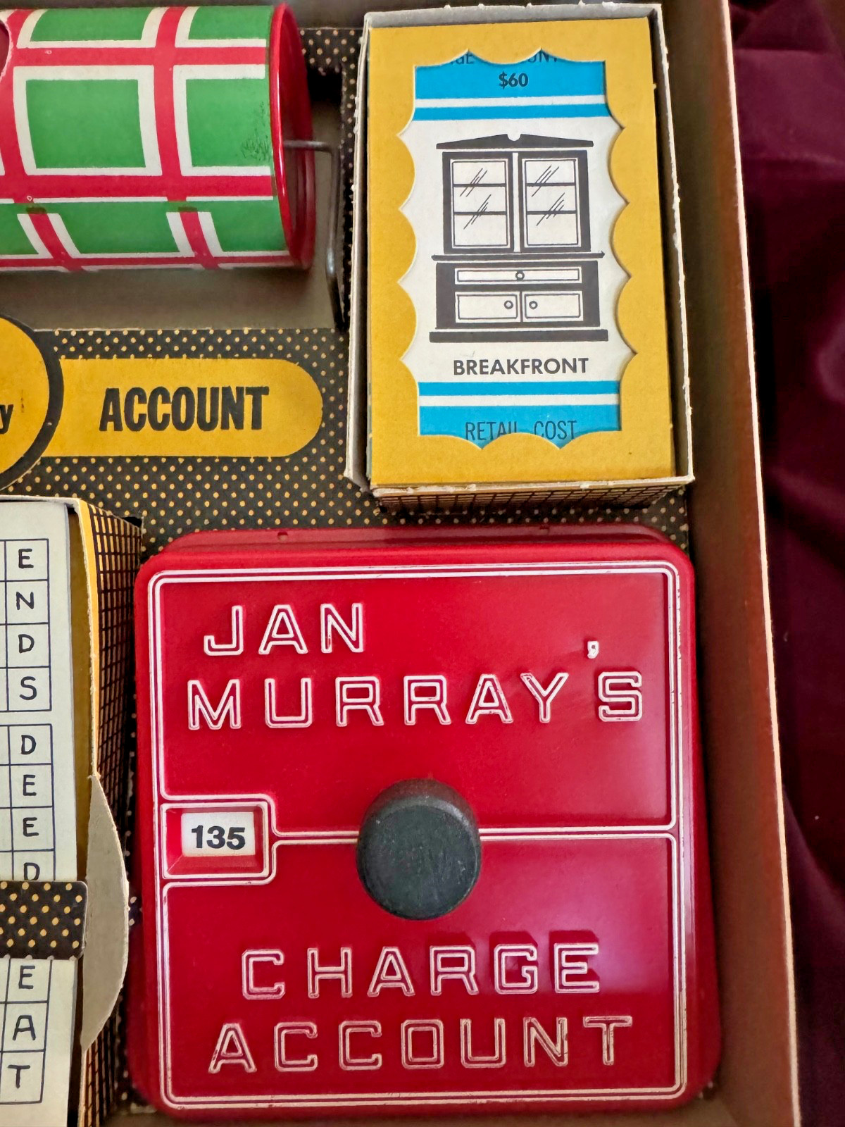 Jan Murray’s Charge Account TV Word Game by Lowell-1961-COMPLETE!