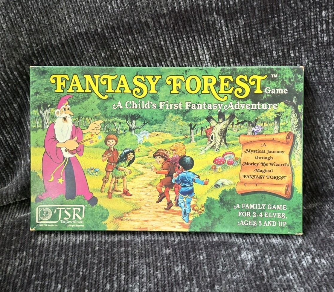 Vintage Rare TSR Fantasy Forest Board Game 1980 Complete Kids Dungeons & Dragons