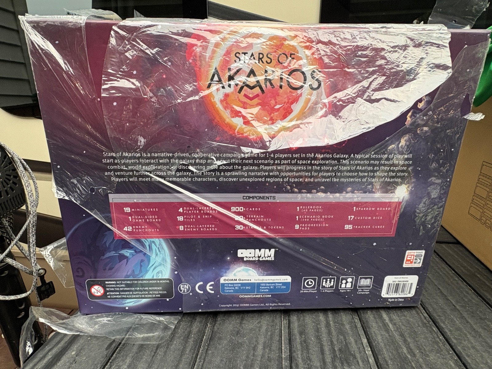 OOMM Games Stars of Akarios Game Board—BRAND NEW!!!