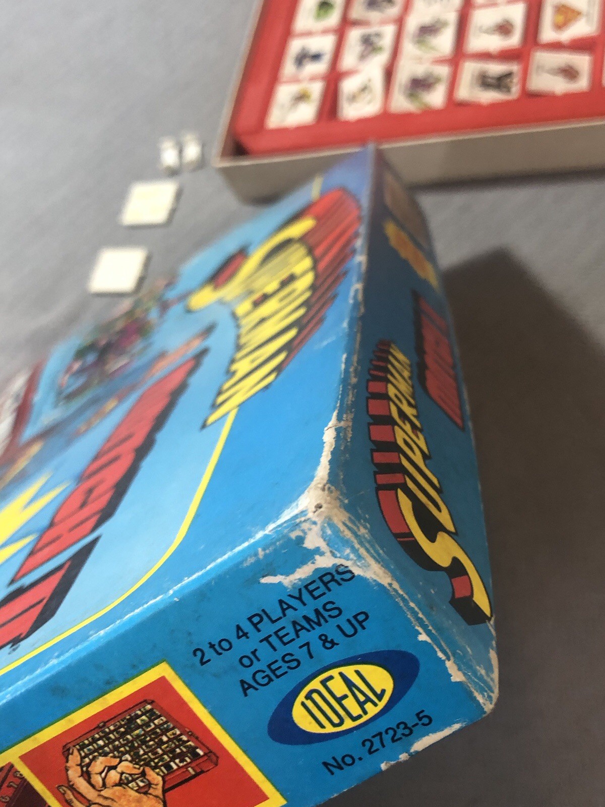 VTG SUPERMAN Match II Board Game 1979 IDEAL Toys DC Comics Wonder Woman Batman
