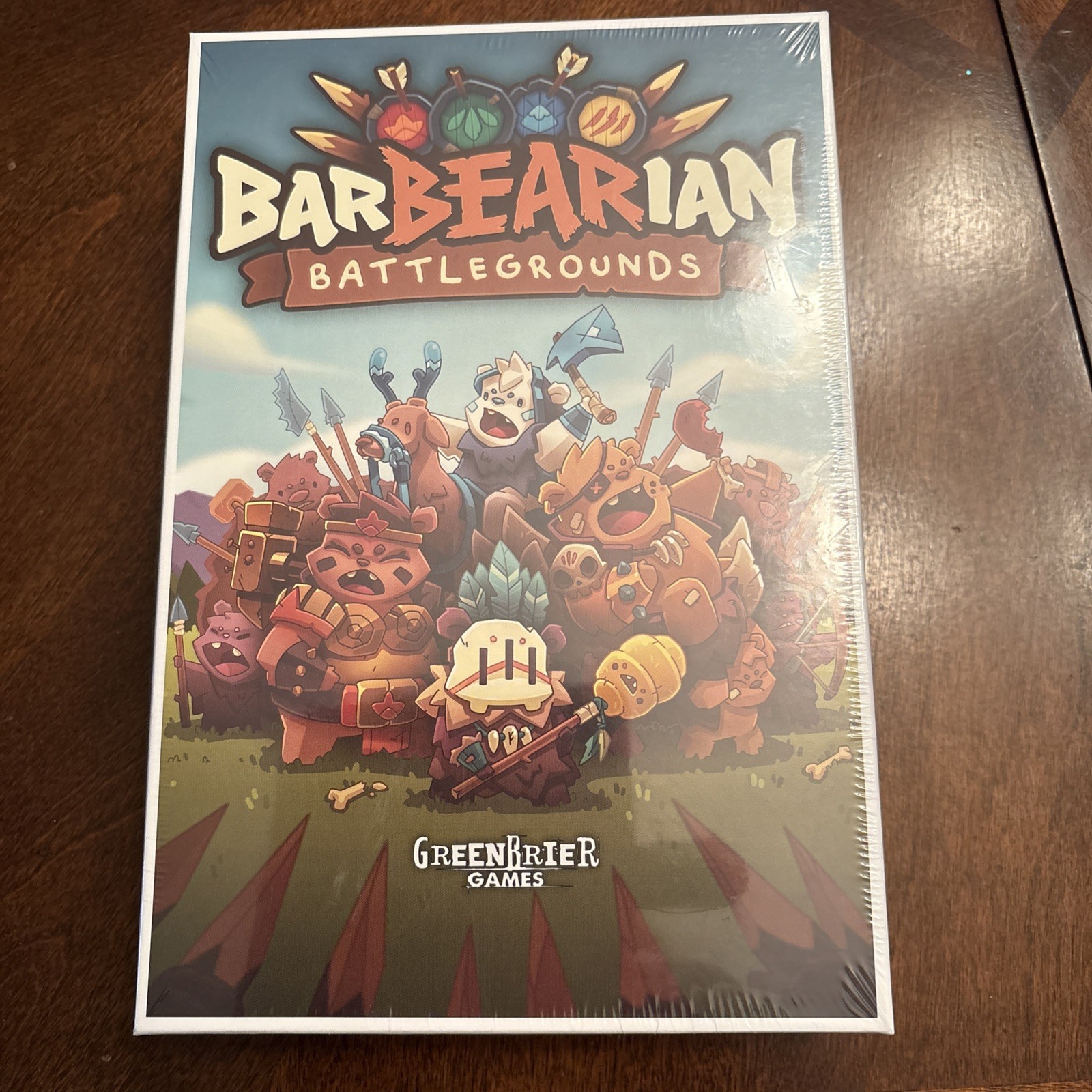 New In Shrink GreenBrier Games BARBEARIAN BATTLEGROUNDS Board Game – Barbarian