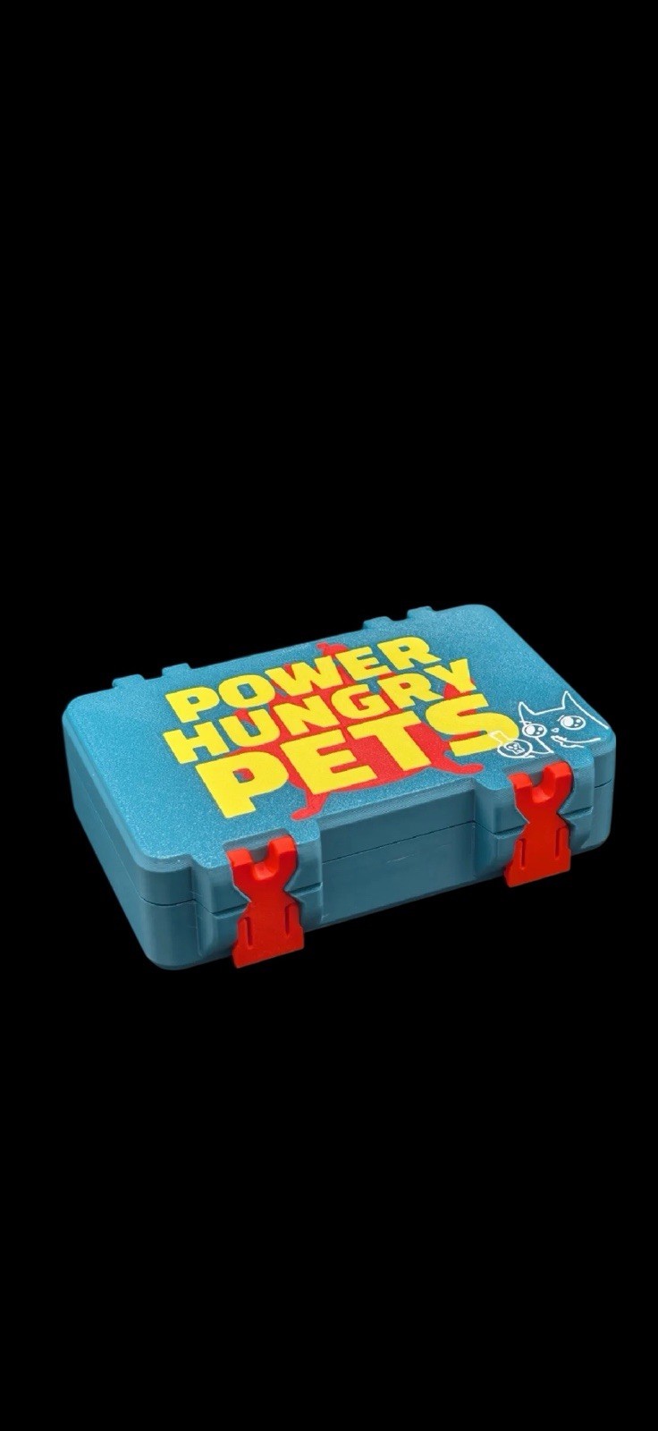 3D Printed Power Hungry Pets Card Game Case