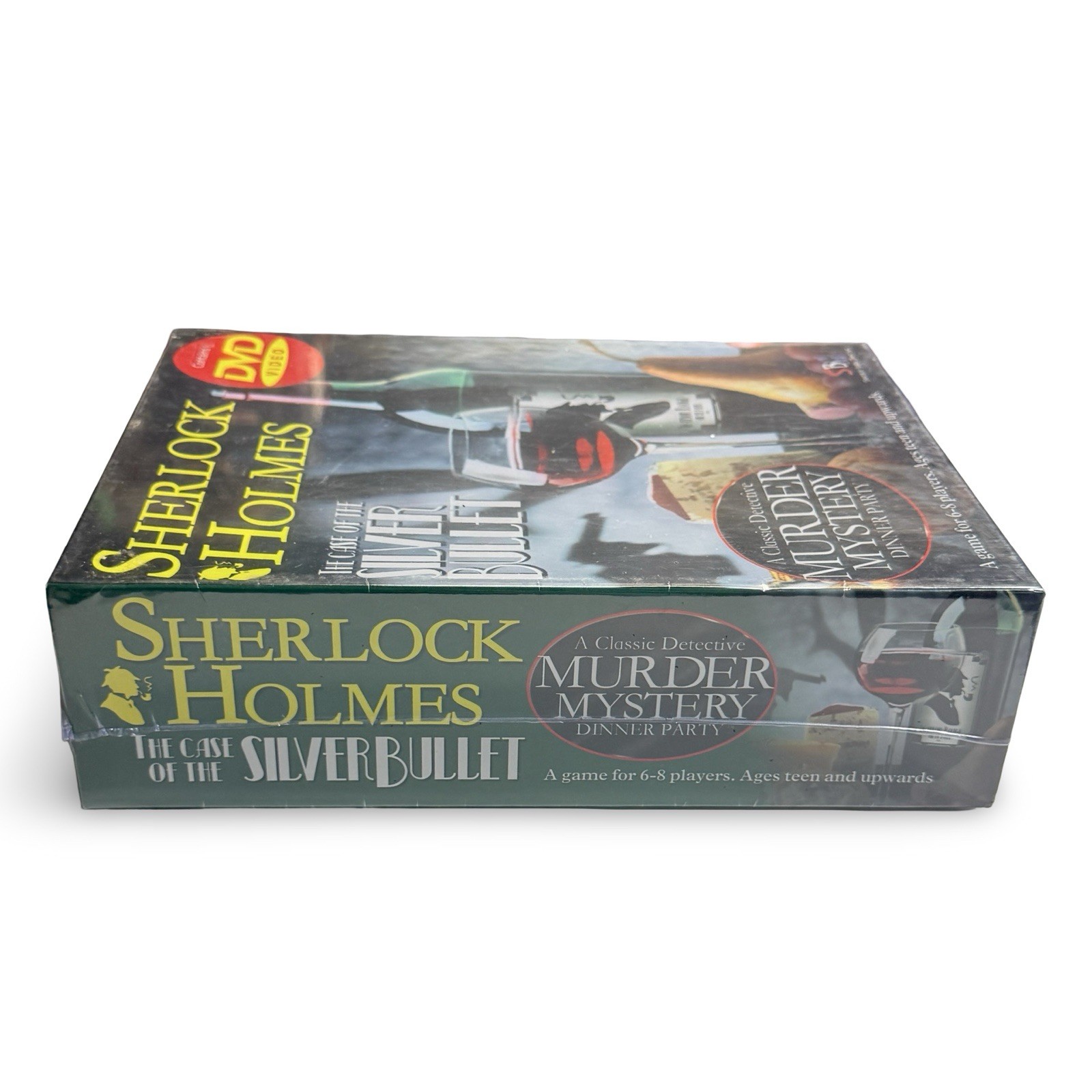 Sherlock Holmes Silver Bullet Murder Mystery Dinner Party Game DVD NEW Sealed