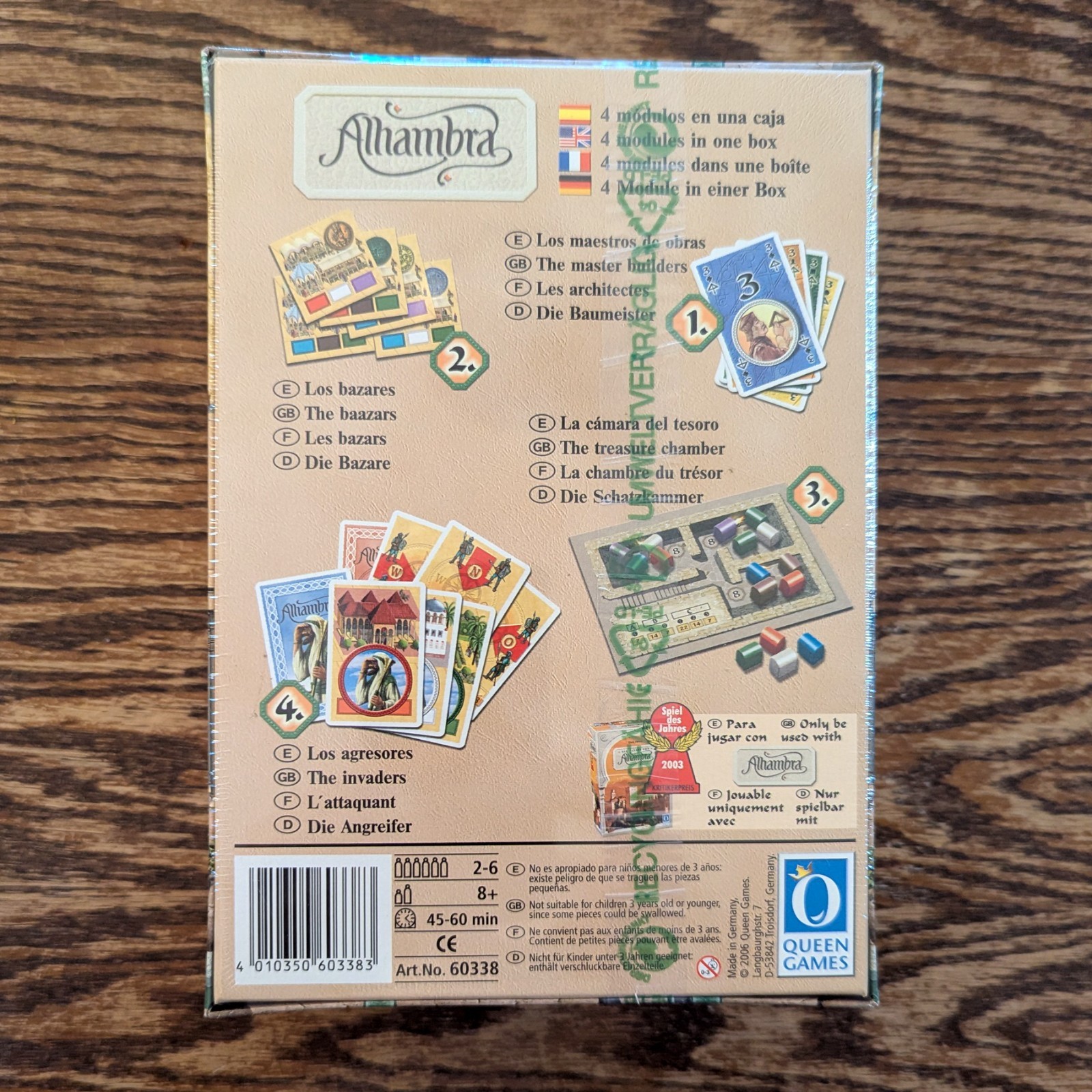 Alhambra 4 Extension | Queen Games by Dirk Henn & Wolfgang Panning NEW/SEALED