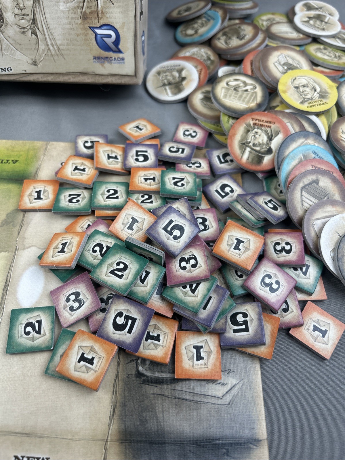 REVOLUTION OF 1828 Board Game – Stefan Feld Renegade Game Studio 2019 – COMPLETE