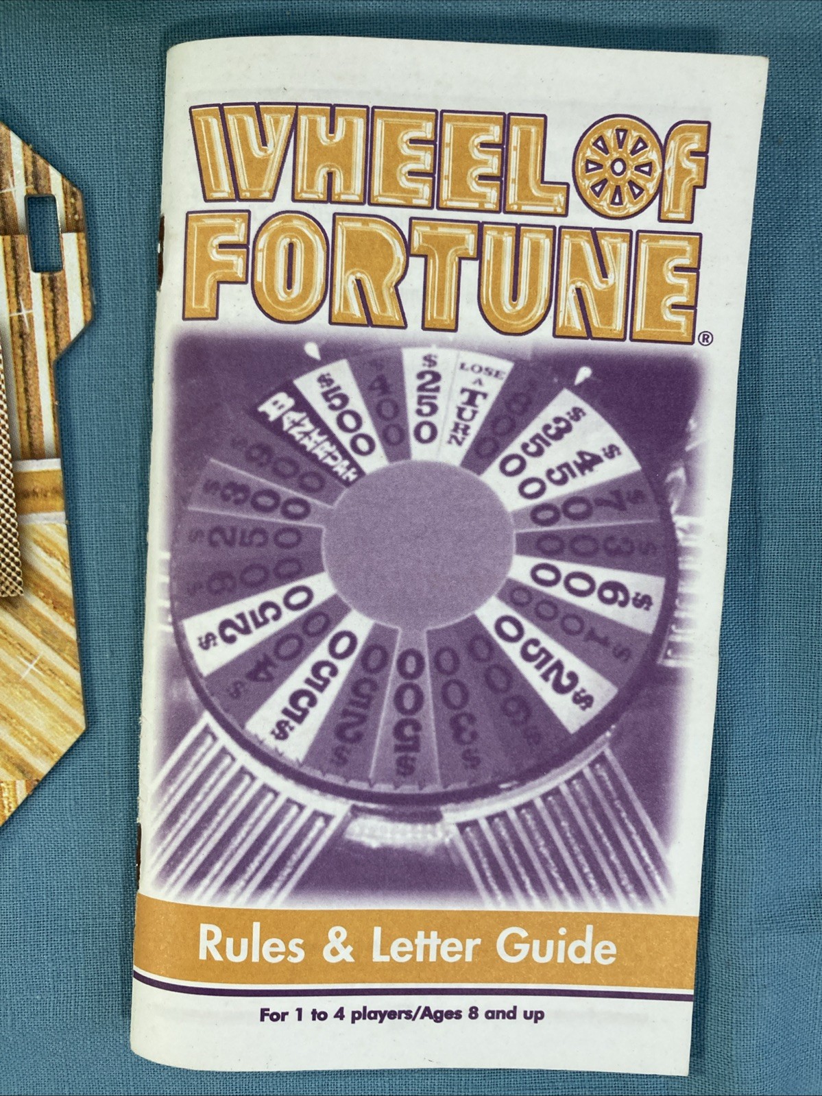 Wheel of Fortune Board Game • 1999 Vintage Parker Brothers / Hasbro