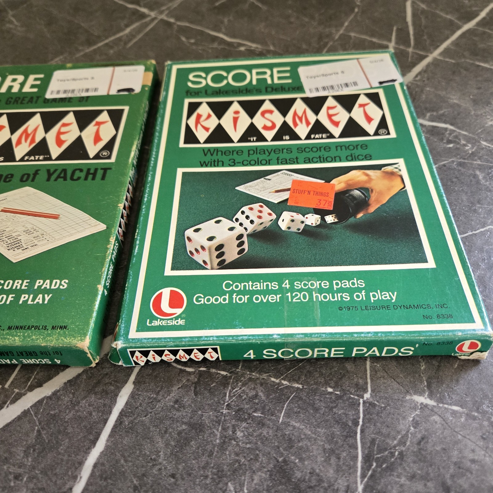 8 Vintage Kismet Extra Score Pads Game of Yacht Lakeside
