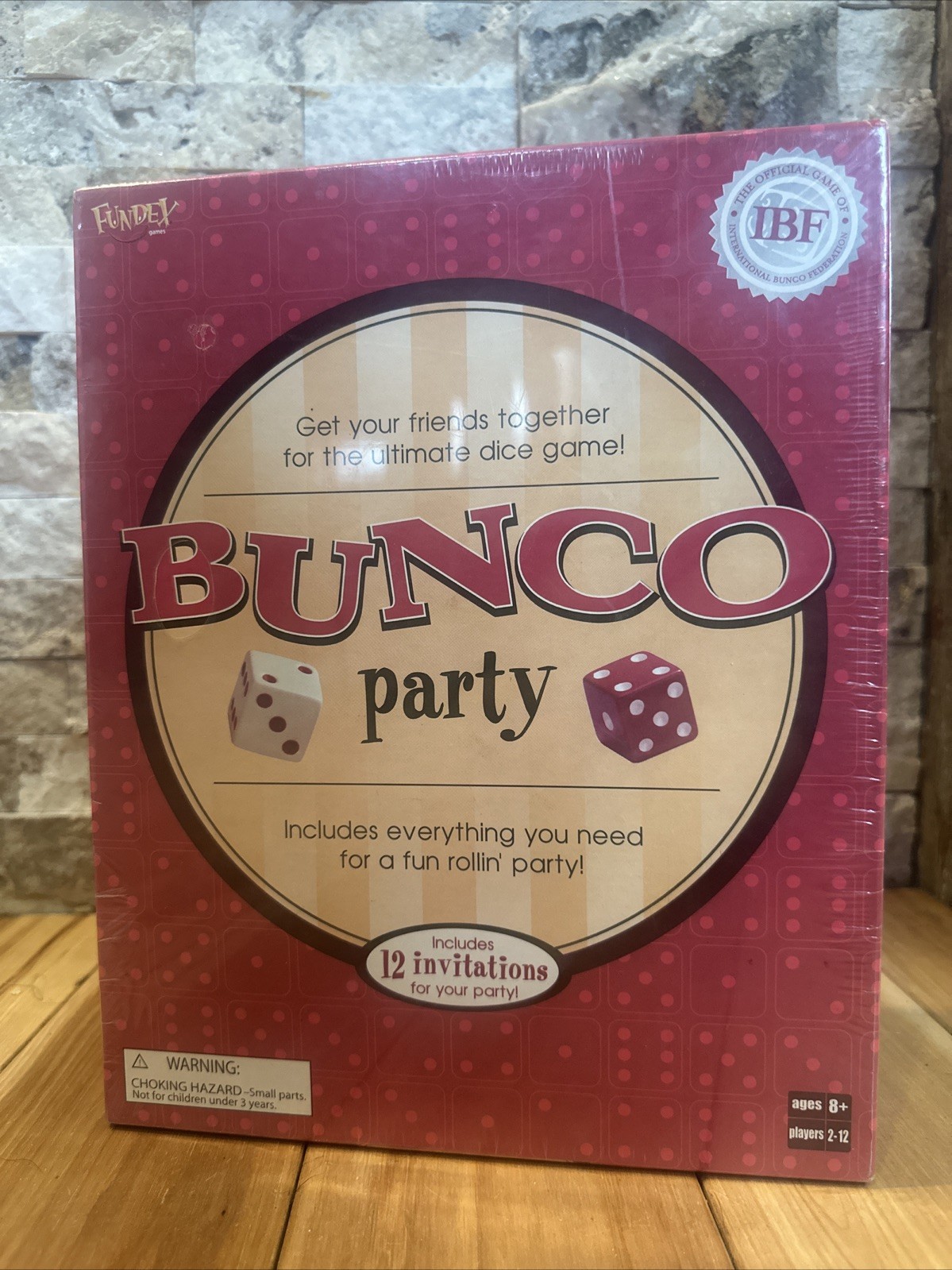 Bunco Party Dice Game 2 to 12 Players 2004 Fundex Ages 8+ New & Sealed