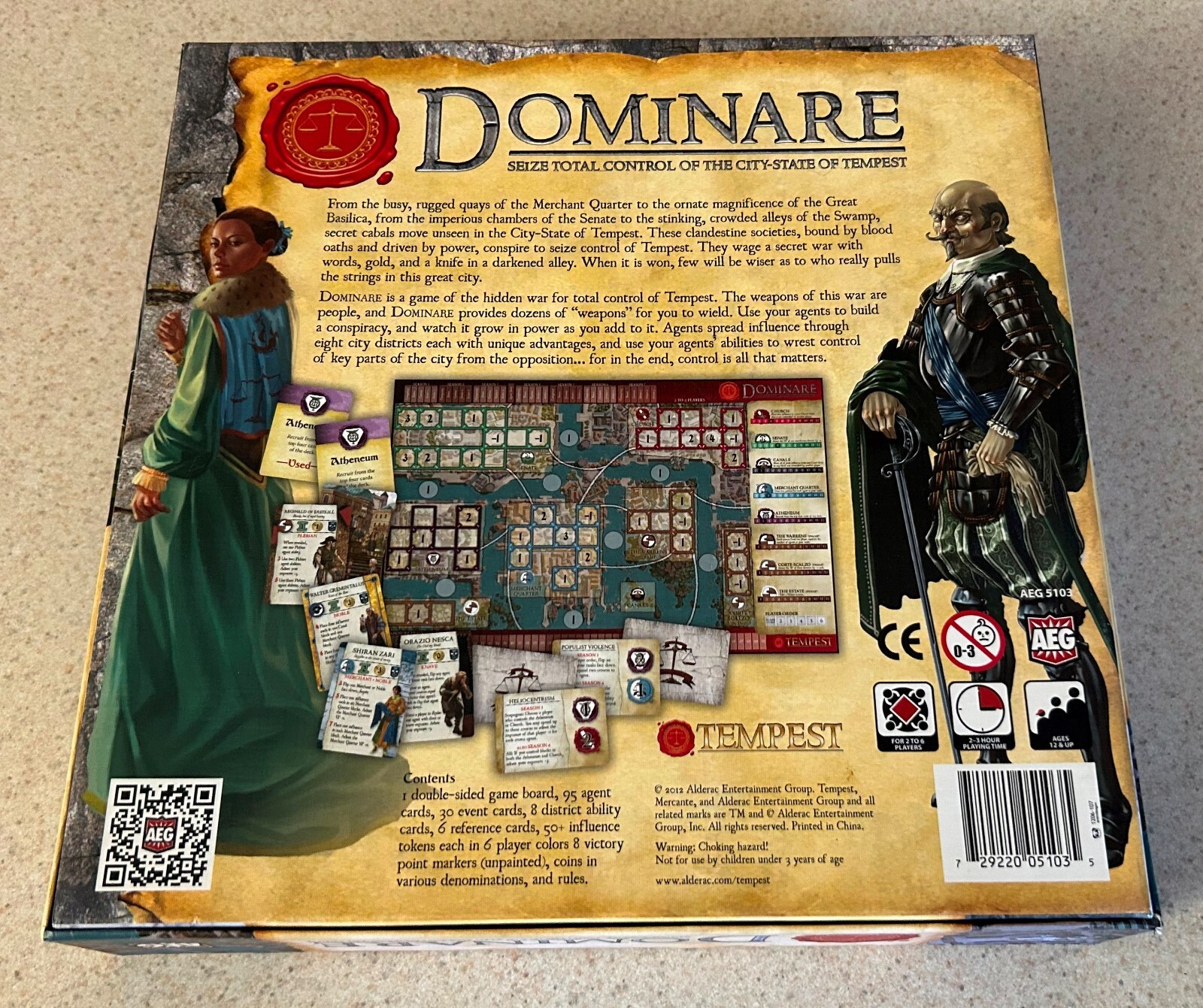DOMINARE Tempest Board Game (2012 Alderac Games)