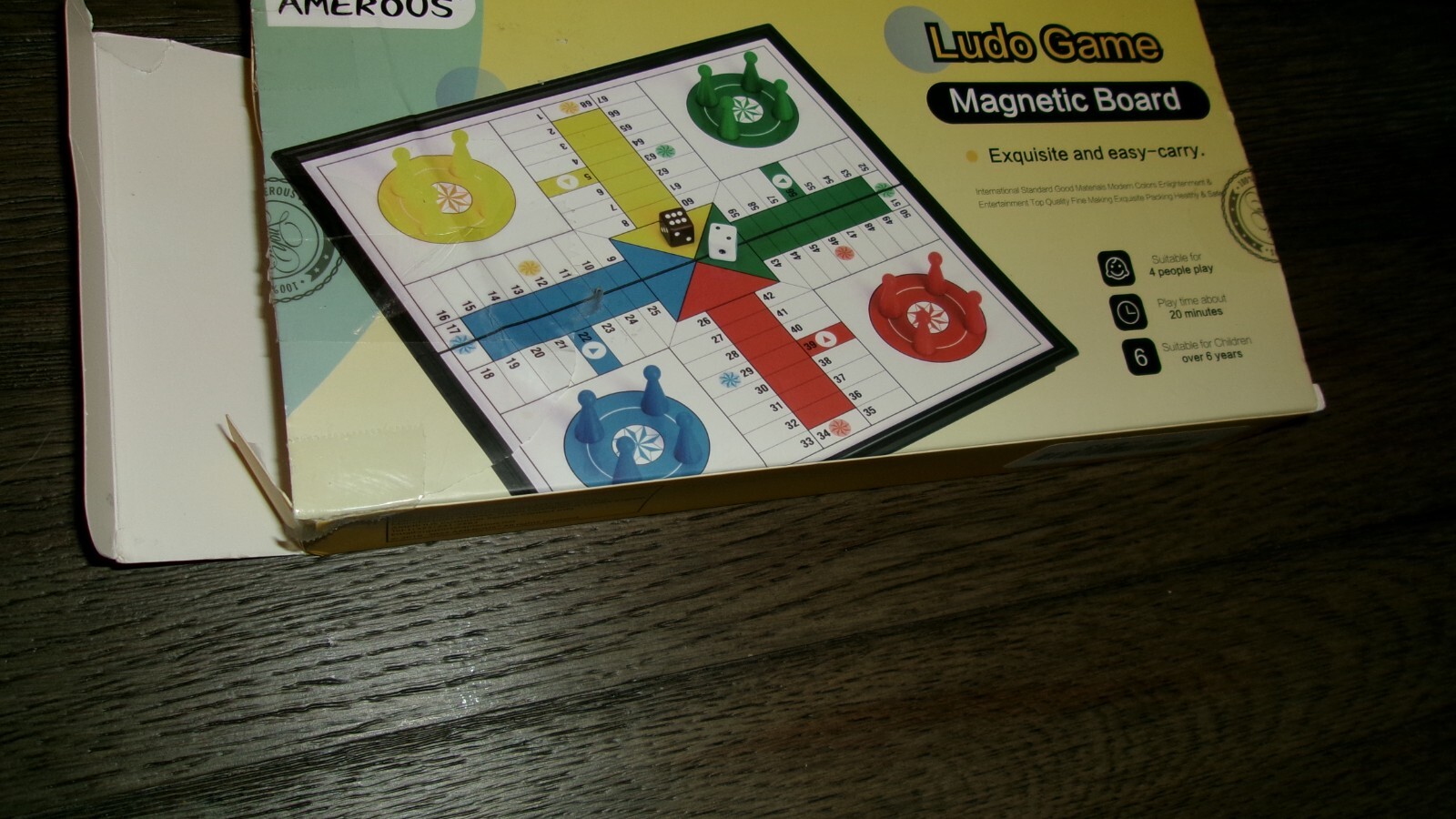 LUDO GAME Magnetic Folding Travel Board Game Set