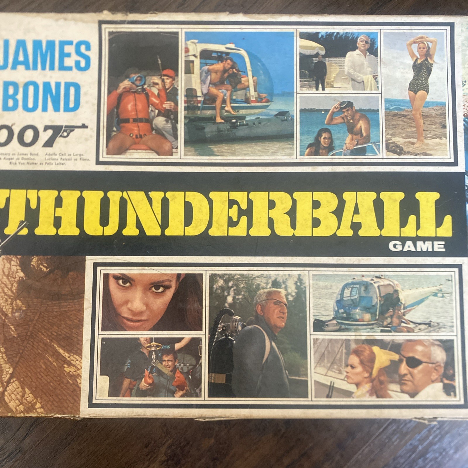 Vintage 1965 James Bond 007 Thunderball Milton Bradley Board Game H2
